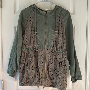 EUC Bethany Mota green utility jacket